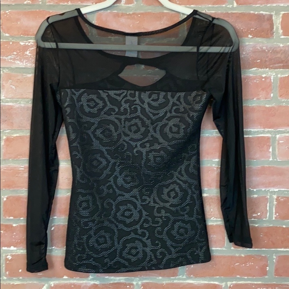 BLACK bodice with Mesh shirt - Picture 7 of 7